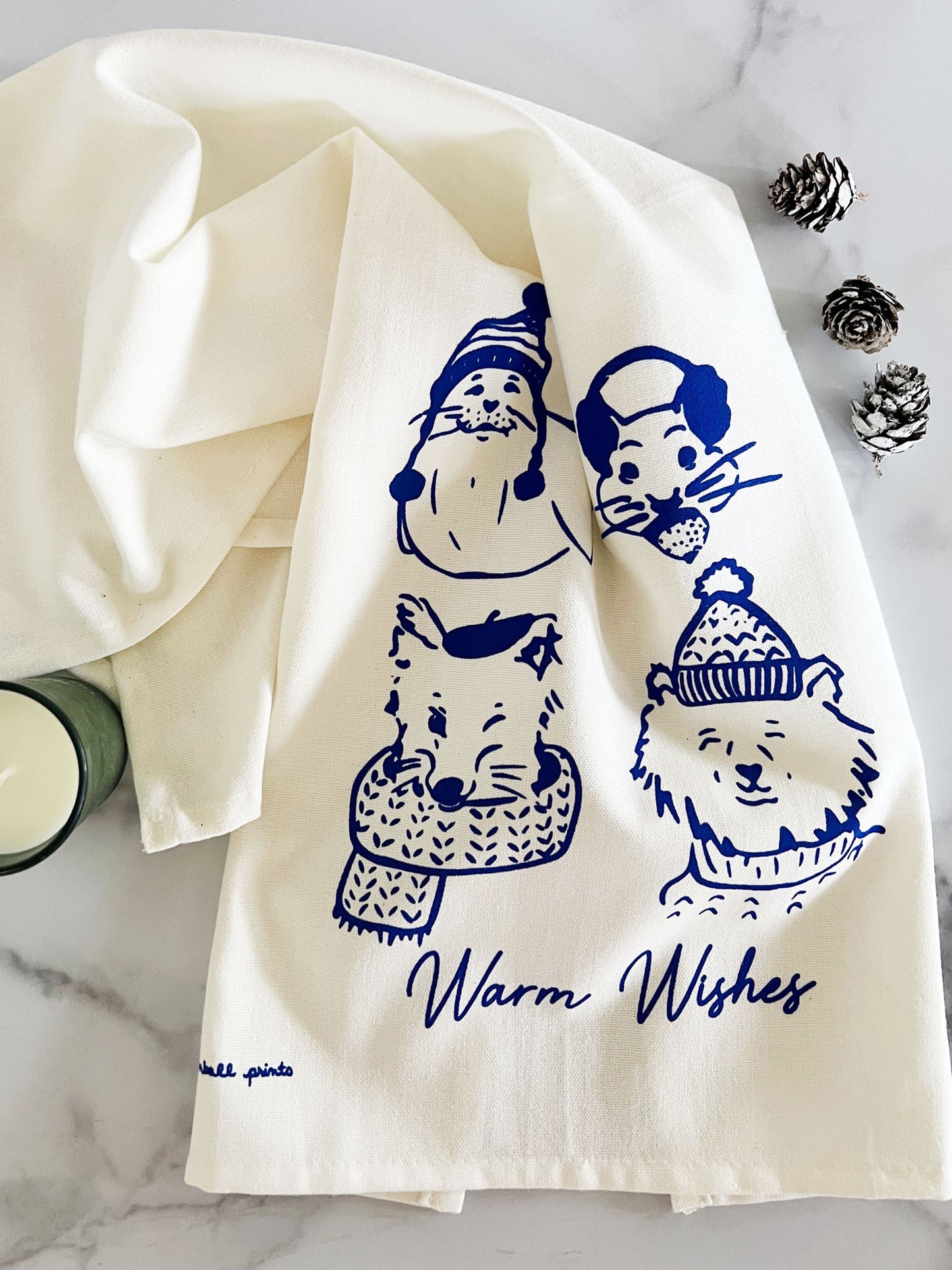Warm Wishes Tea Towel