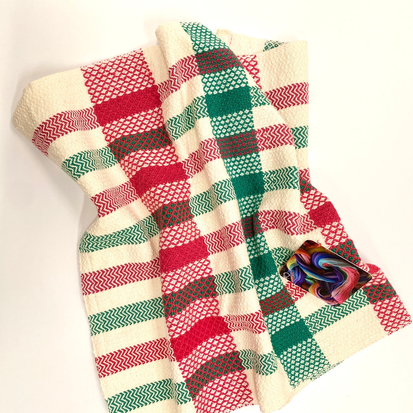 Handwoven Christmas Tea Towel