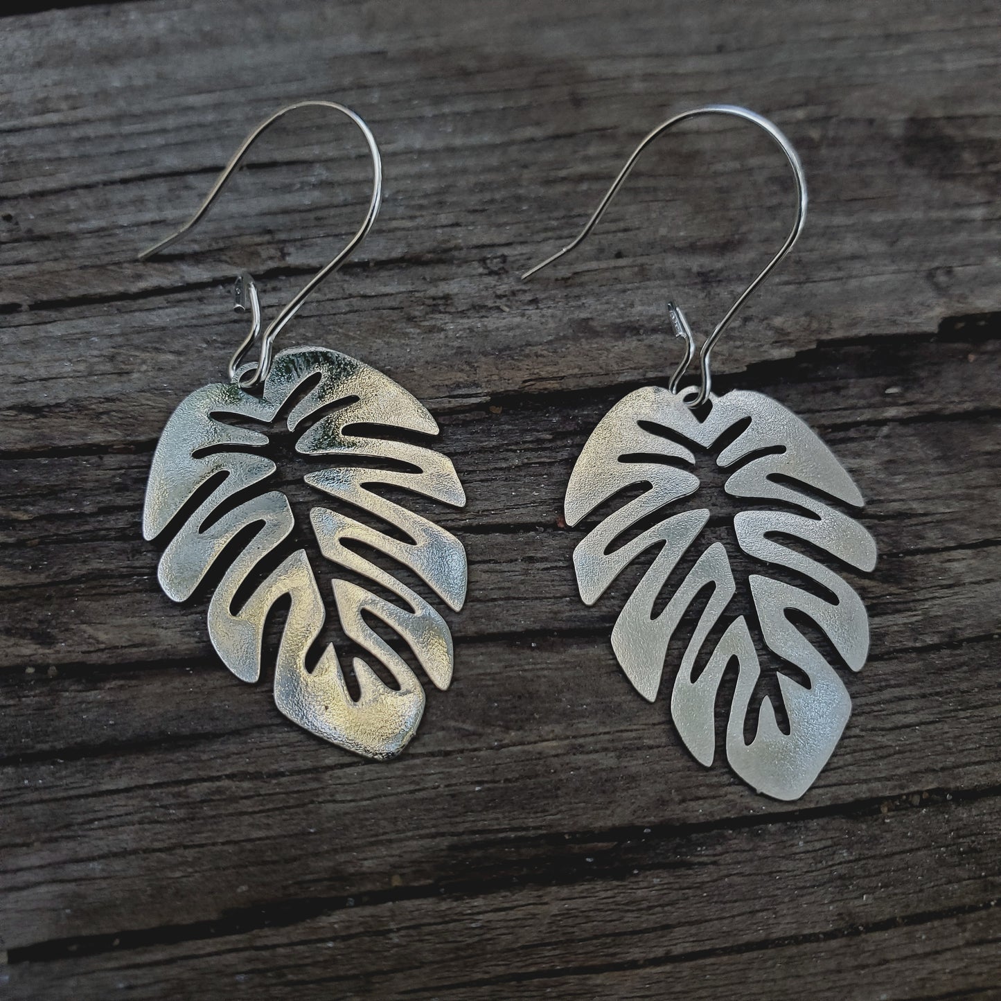 Monstera Leaf Earrings