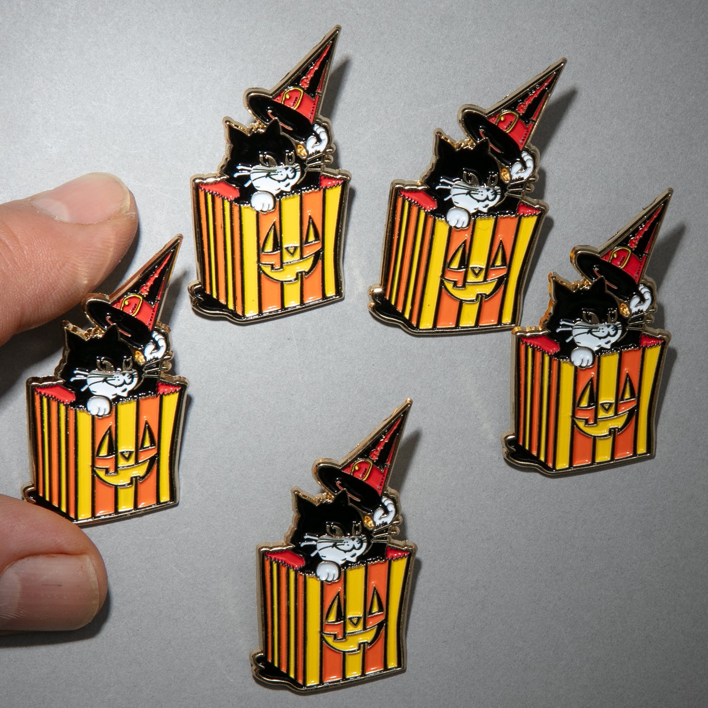 Halloween Cat Enamel Pin