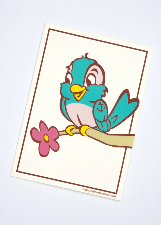 Spring Bluebird Greeting Card