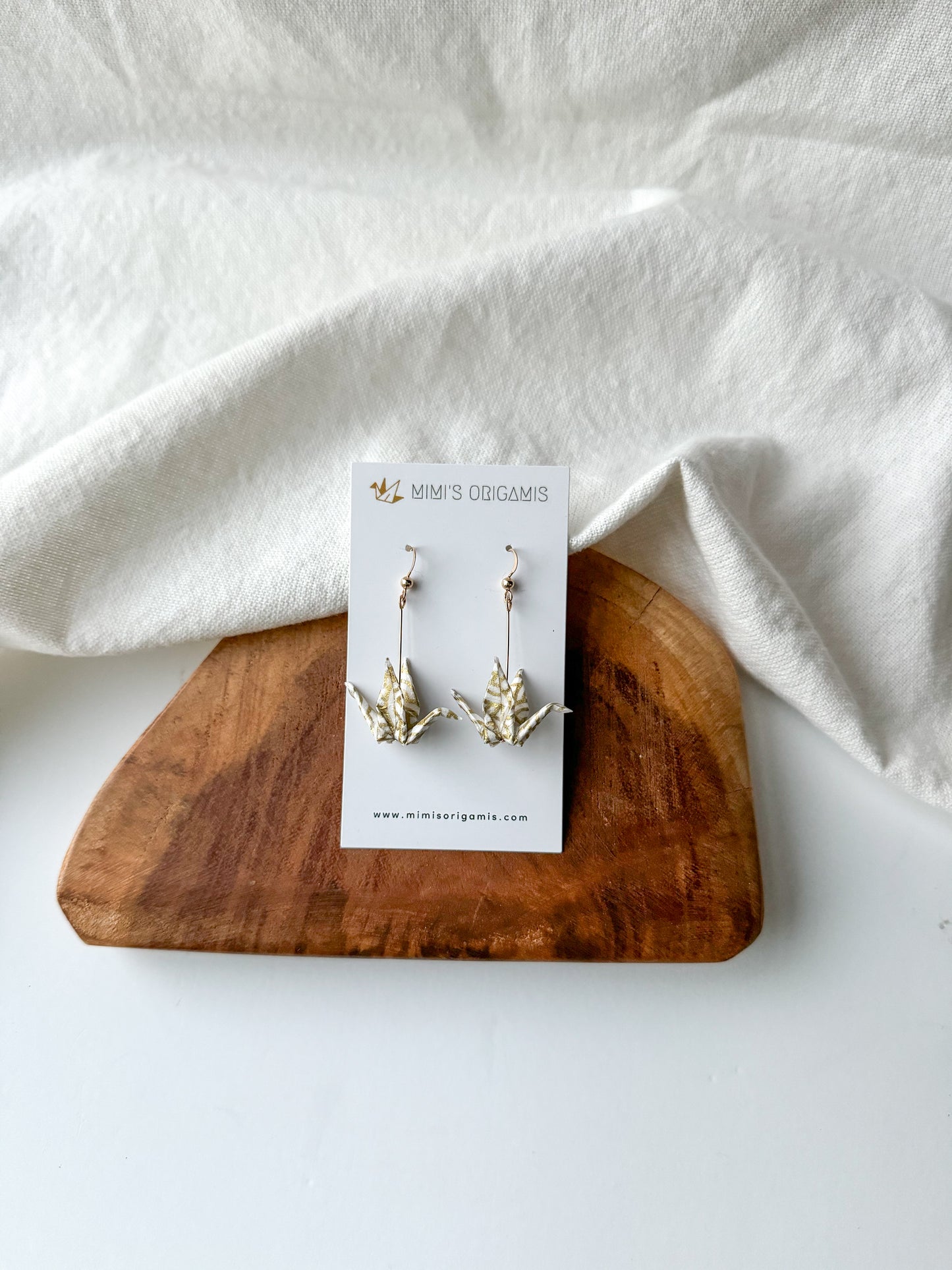 Origami Crane Earrings