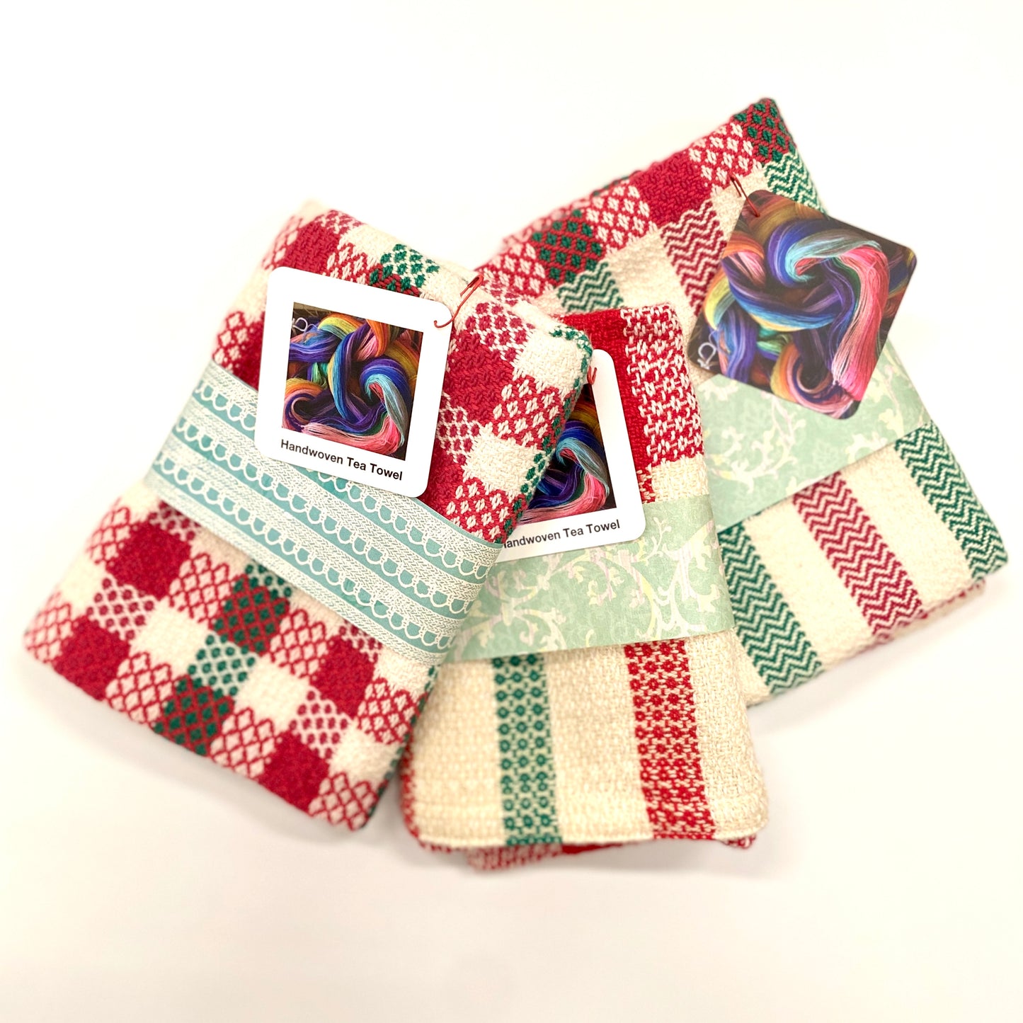 Handwoven Christmas Tea Towel