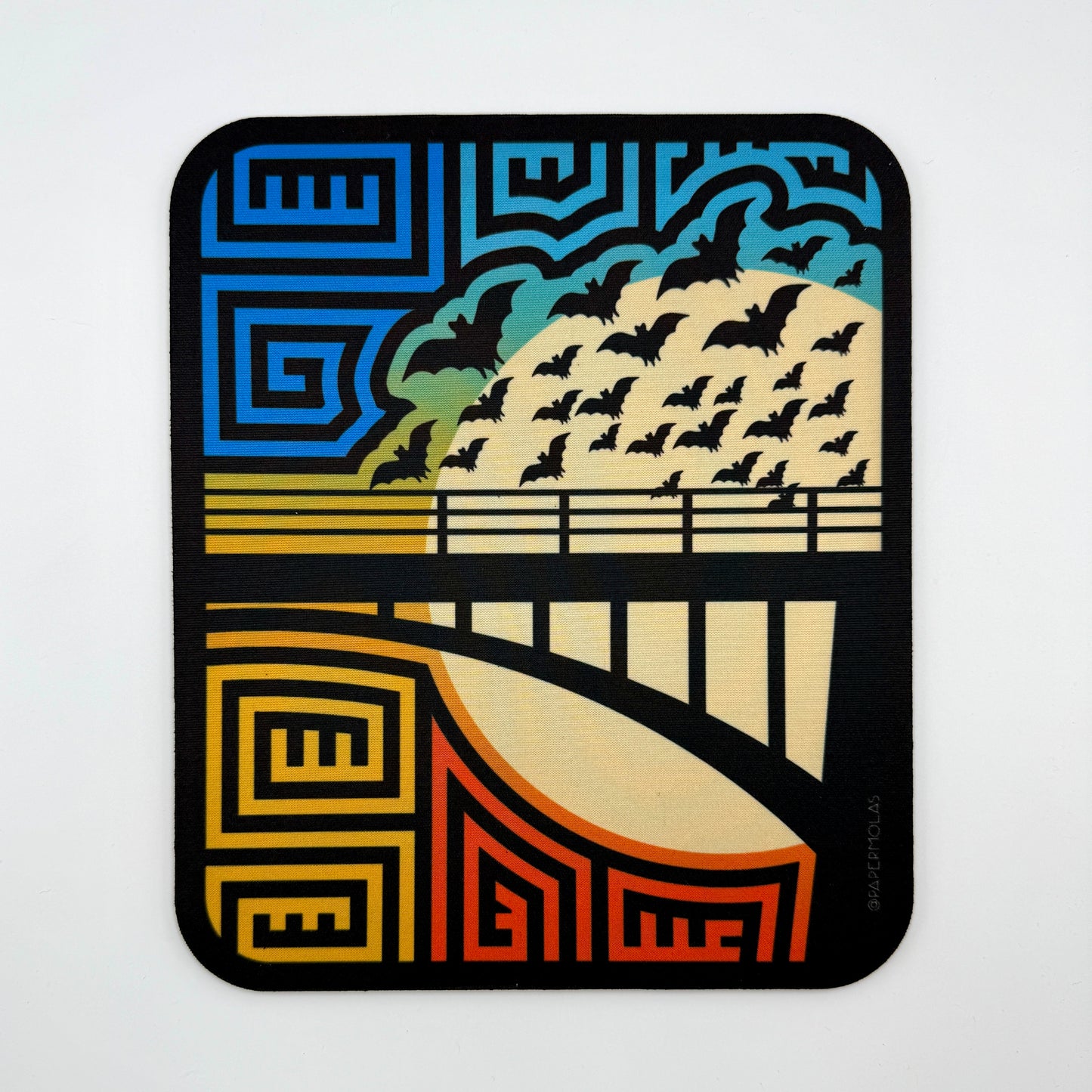 Bat Bridge Mola Mouse Pad