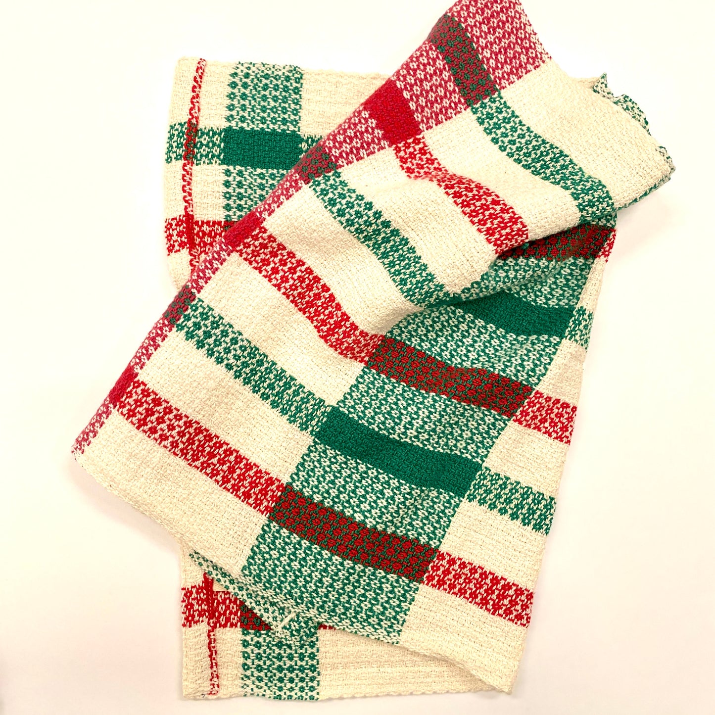 Handwoven Red & Green Hand Towel