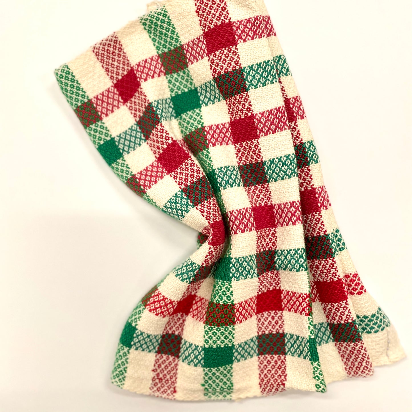 Handwoven Red & Green Hand Towel