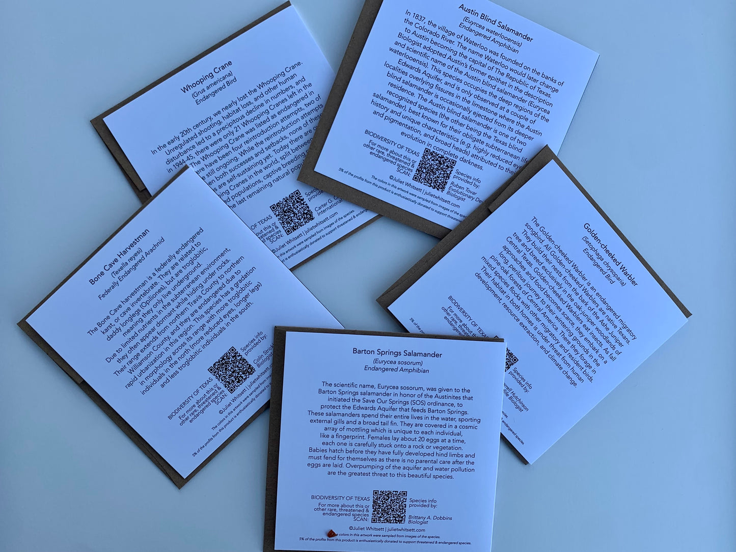 Endangered Species Cards Set