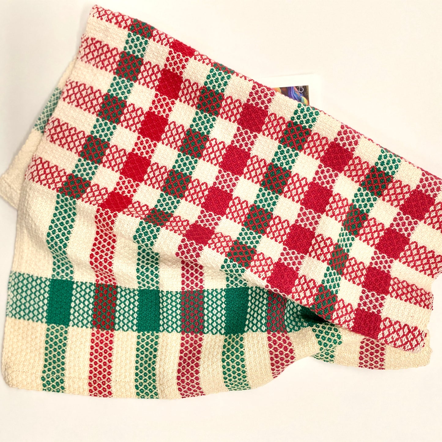 Handwoven Christmas Tea Towel