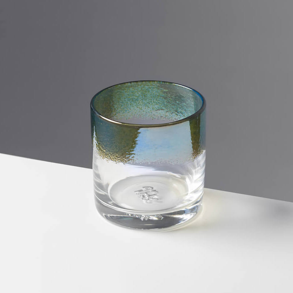 Antique Silver Rocks Glass