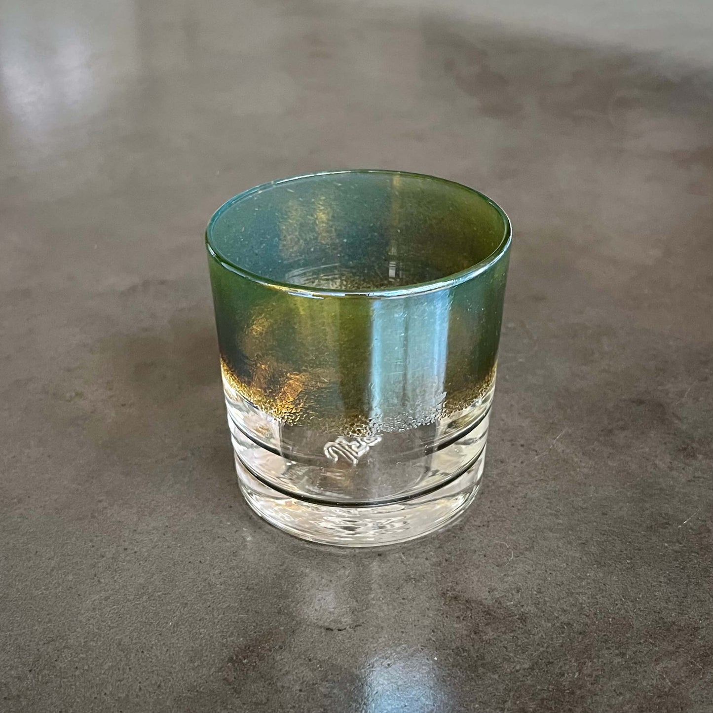 Antique Silver Rocks Glass