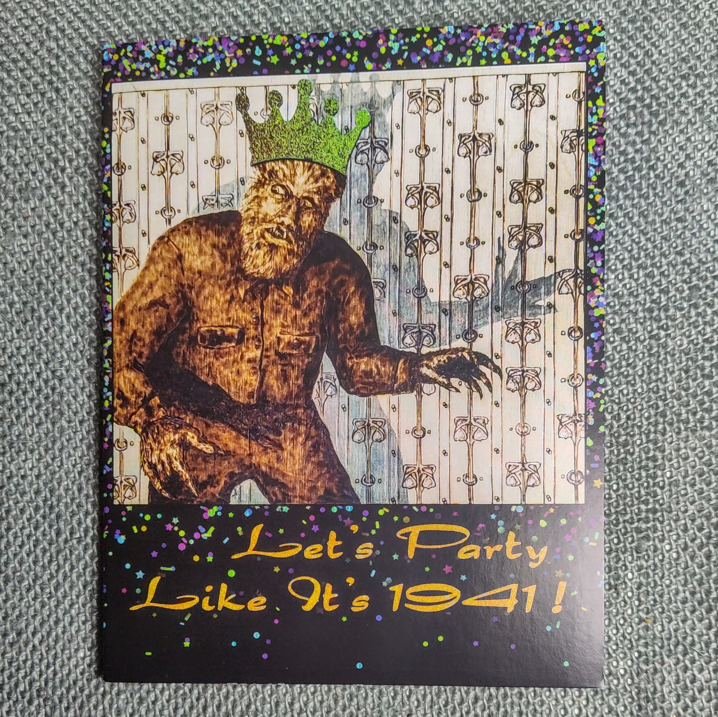 Classic Movie Monster Greeting Card