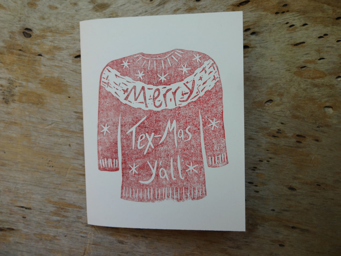 Merry Texmas Stamped Greeting Cards