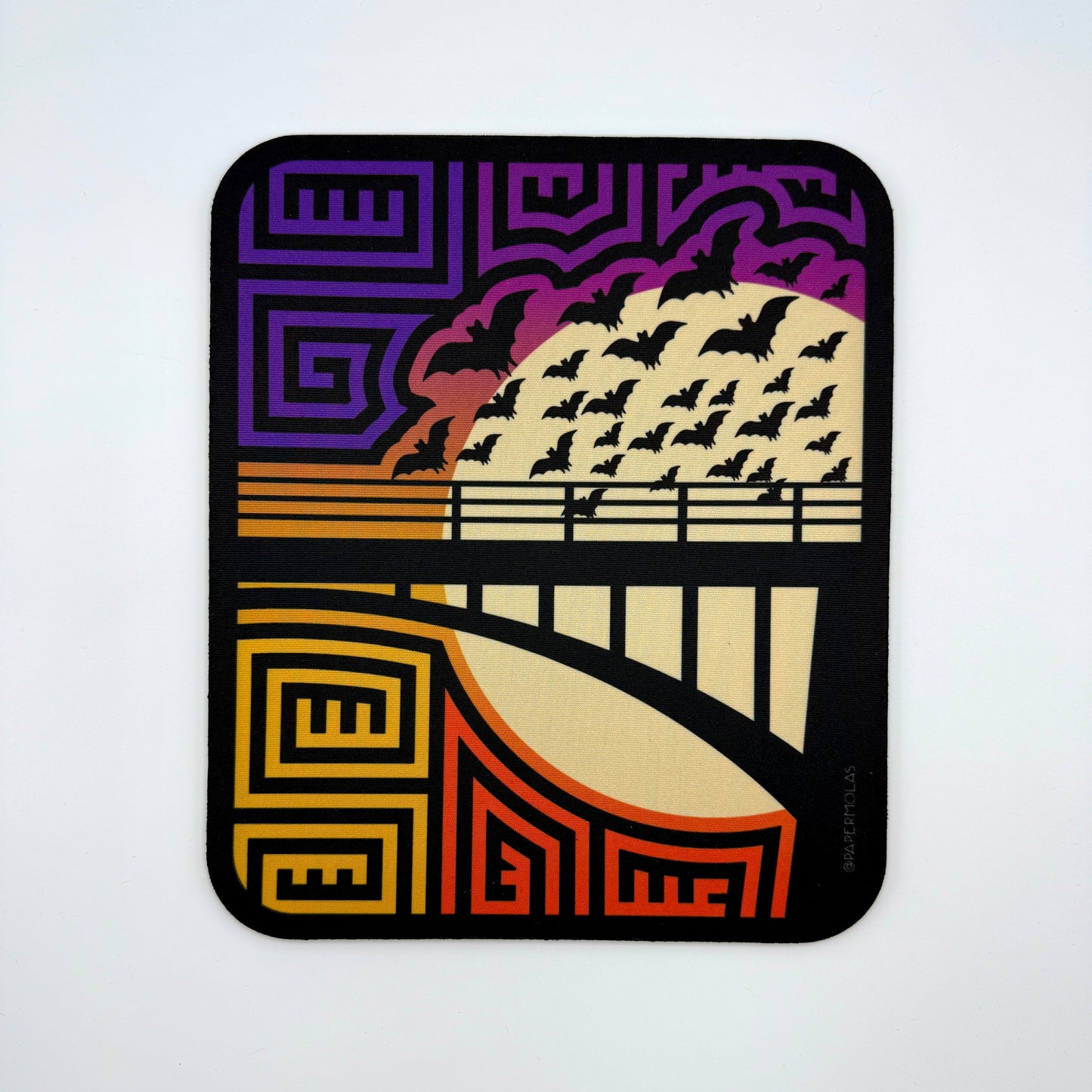 Bat Bridge Mola Mouse Pad