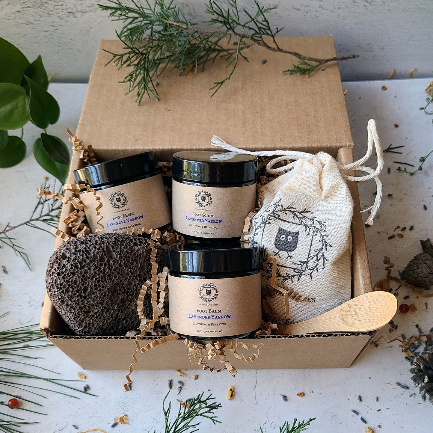 Lavender Yarrow Foot Spa Kit