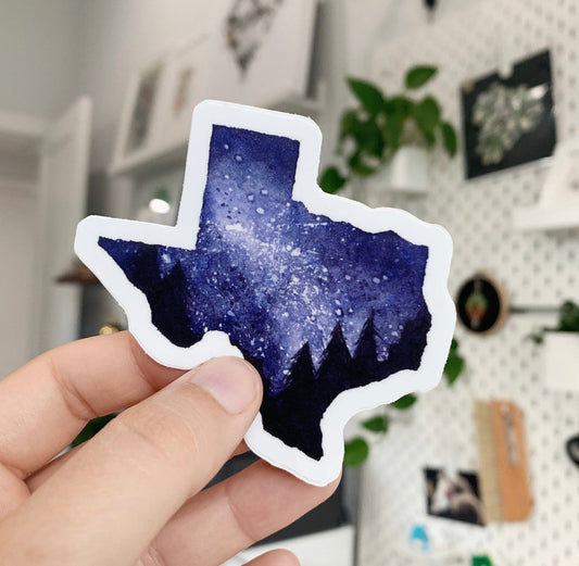 Starry Night Texas Sticker