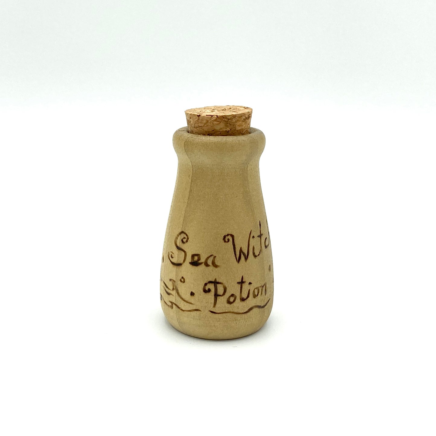 Sea Witch Wooden Potion Bottle