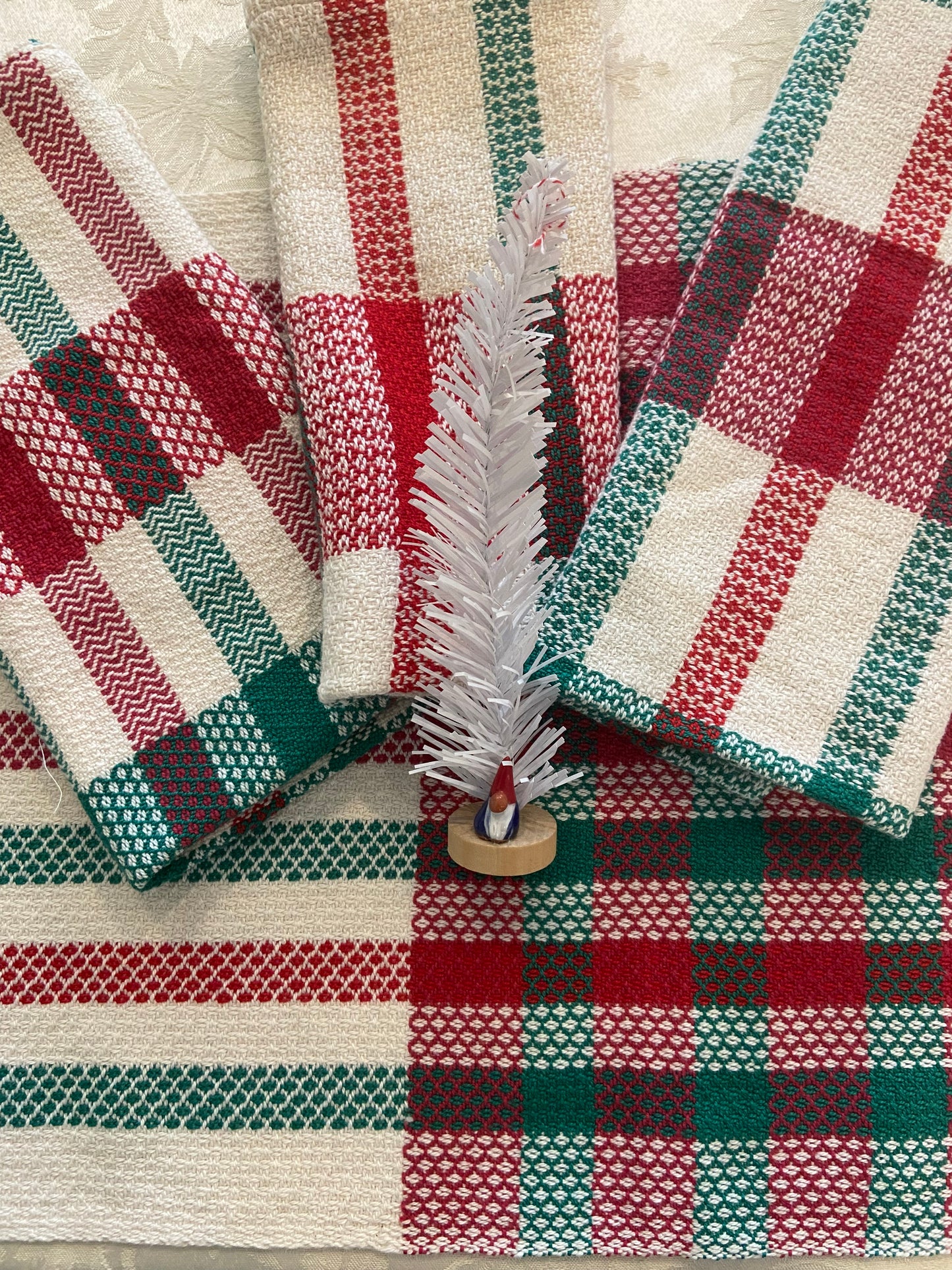 Handwoven Christmas Tea Towel