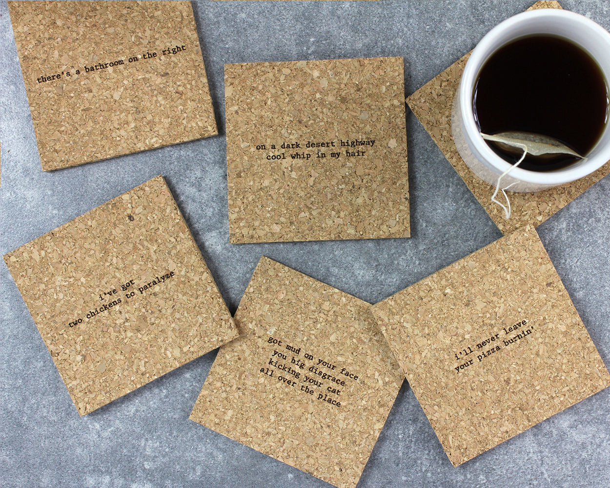 Mistaken Lyrics Coasters - Classic Rock