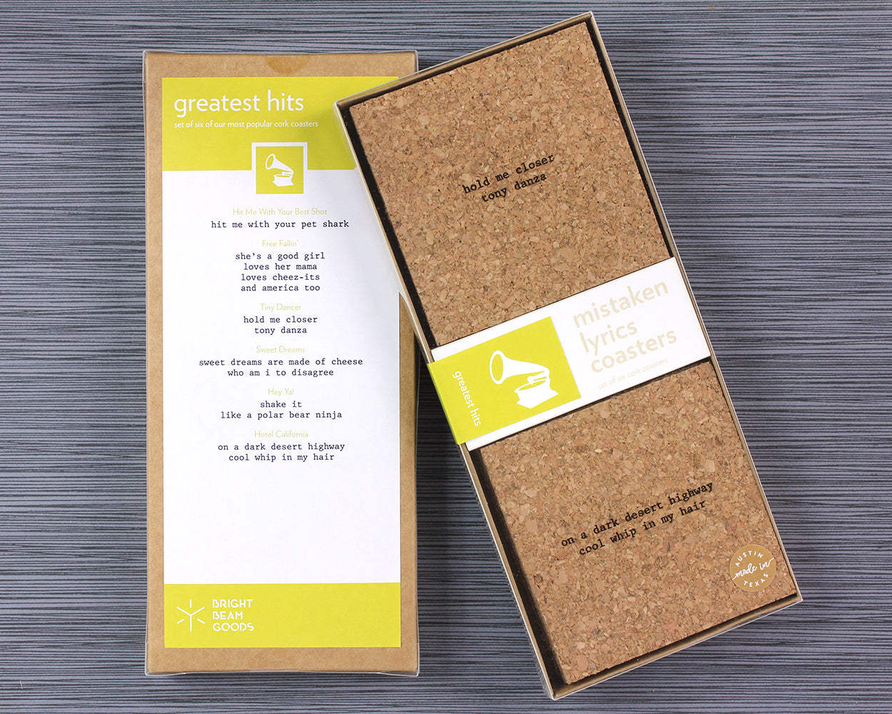 Mistaken Lyrics Coasters - Greatest Hits