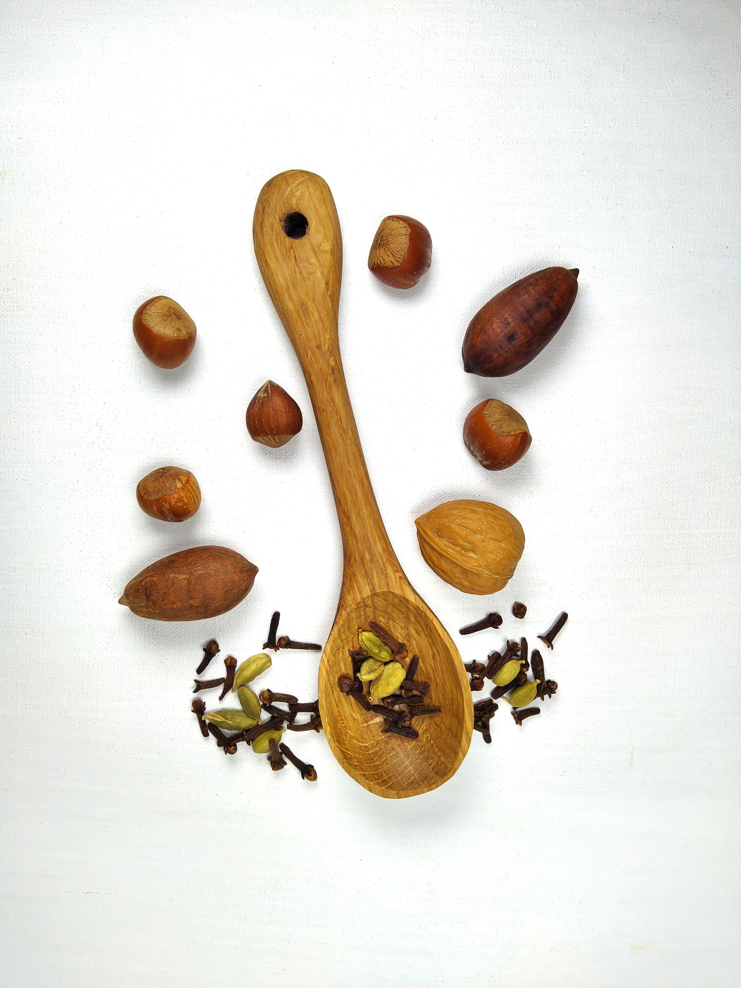 Handcarved Oak Spoon