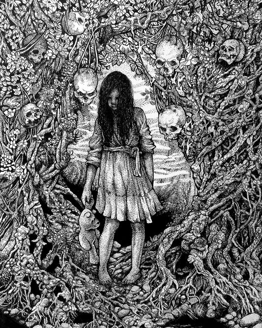 Skull Forest Art Print