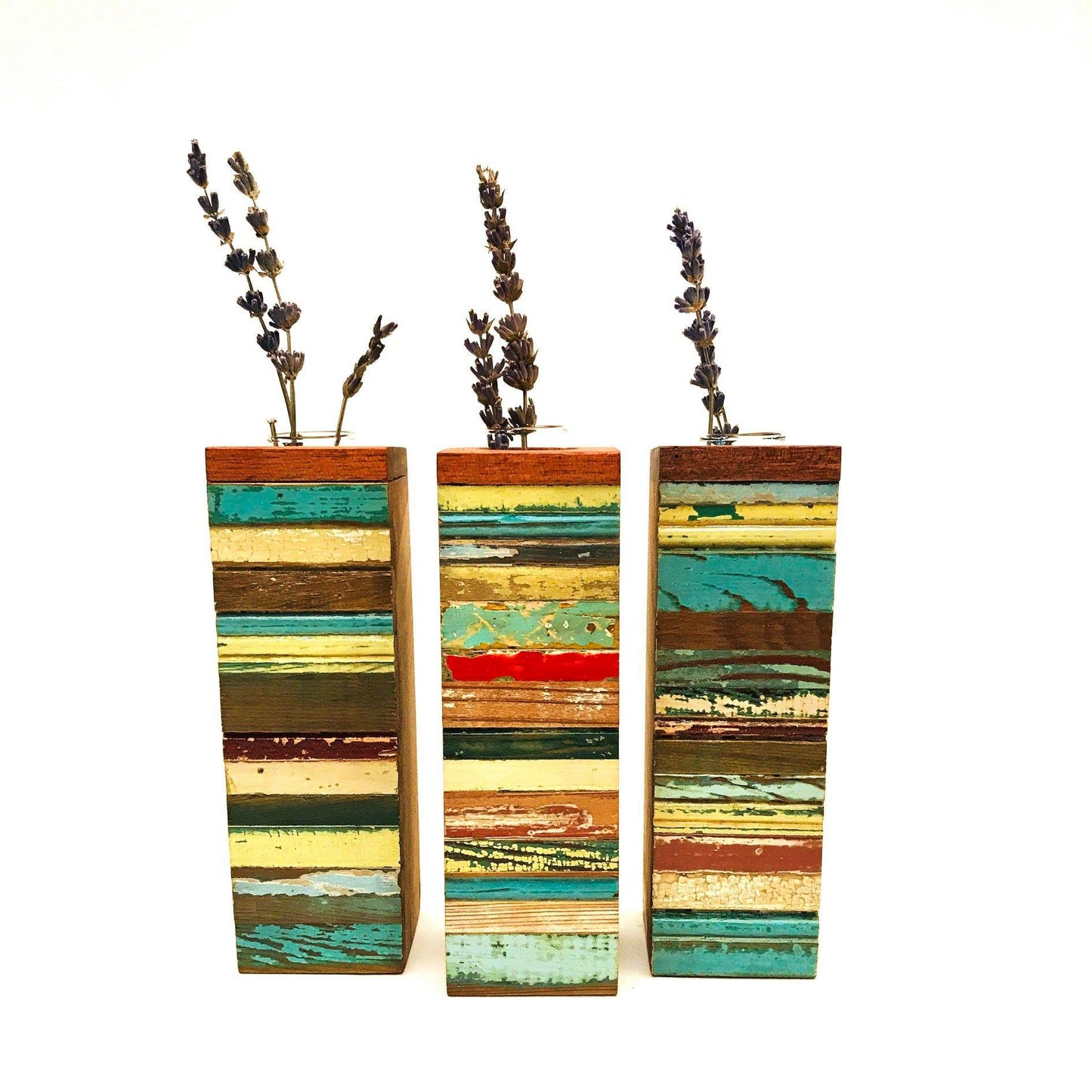 Salvaged Wood Splice Vase