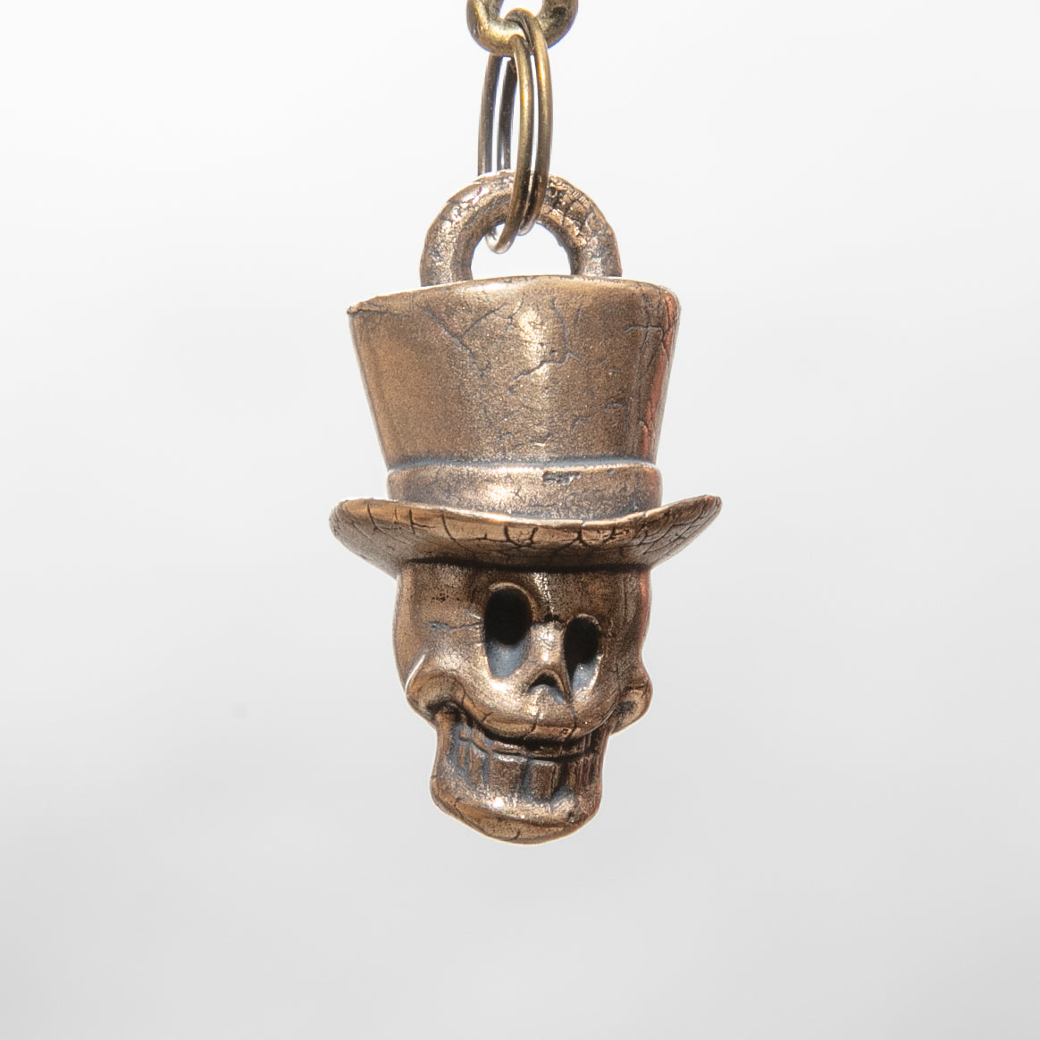 Top Hat Skull Keychain