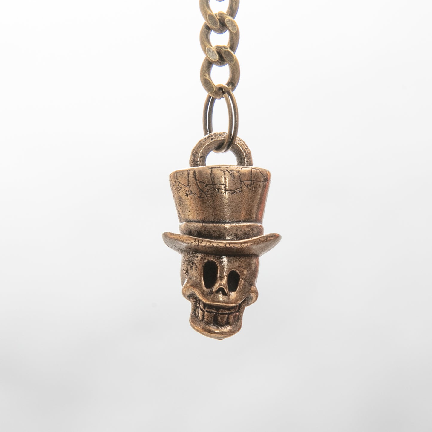 Top Hat Skull Keychain