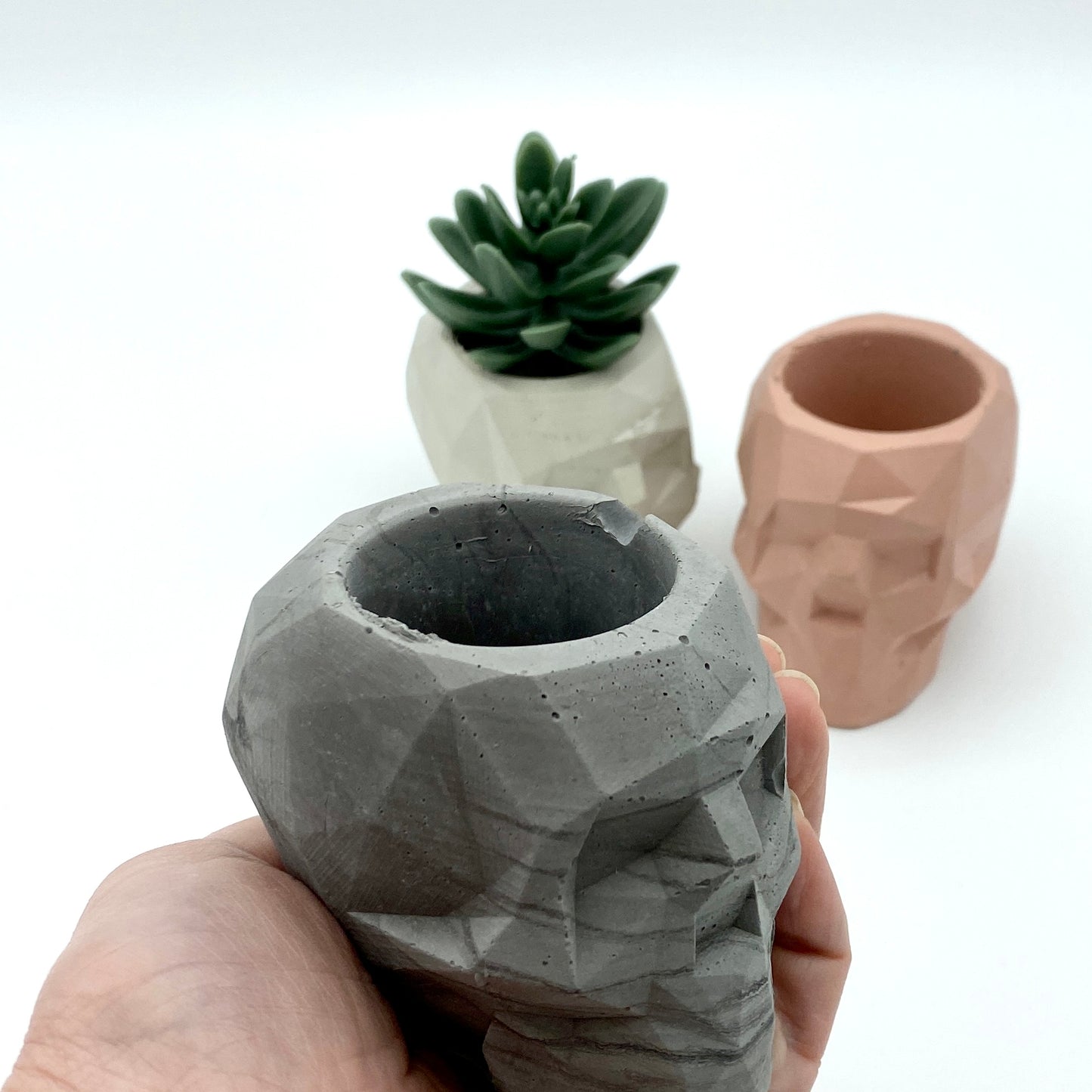 Skull planter