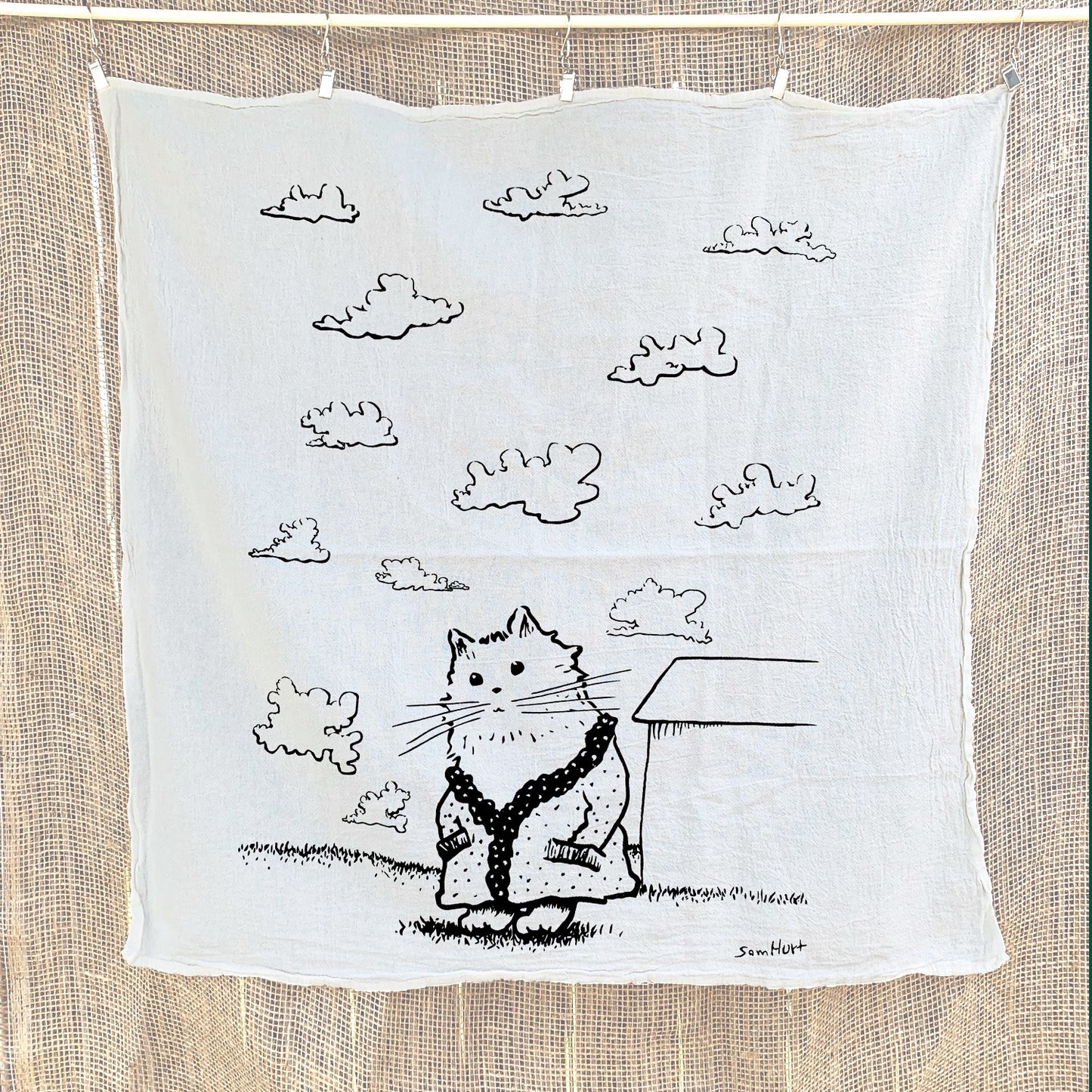Robe Kitty Dish Towel