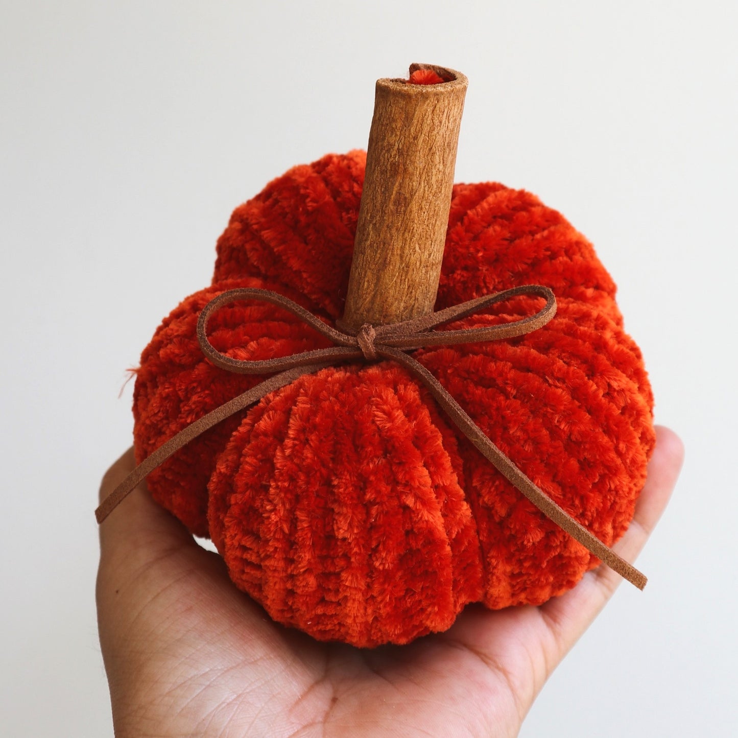 Knit Velvet Pumpkin