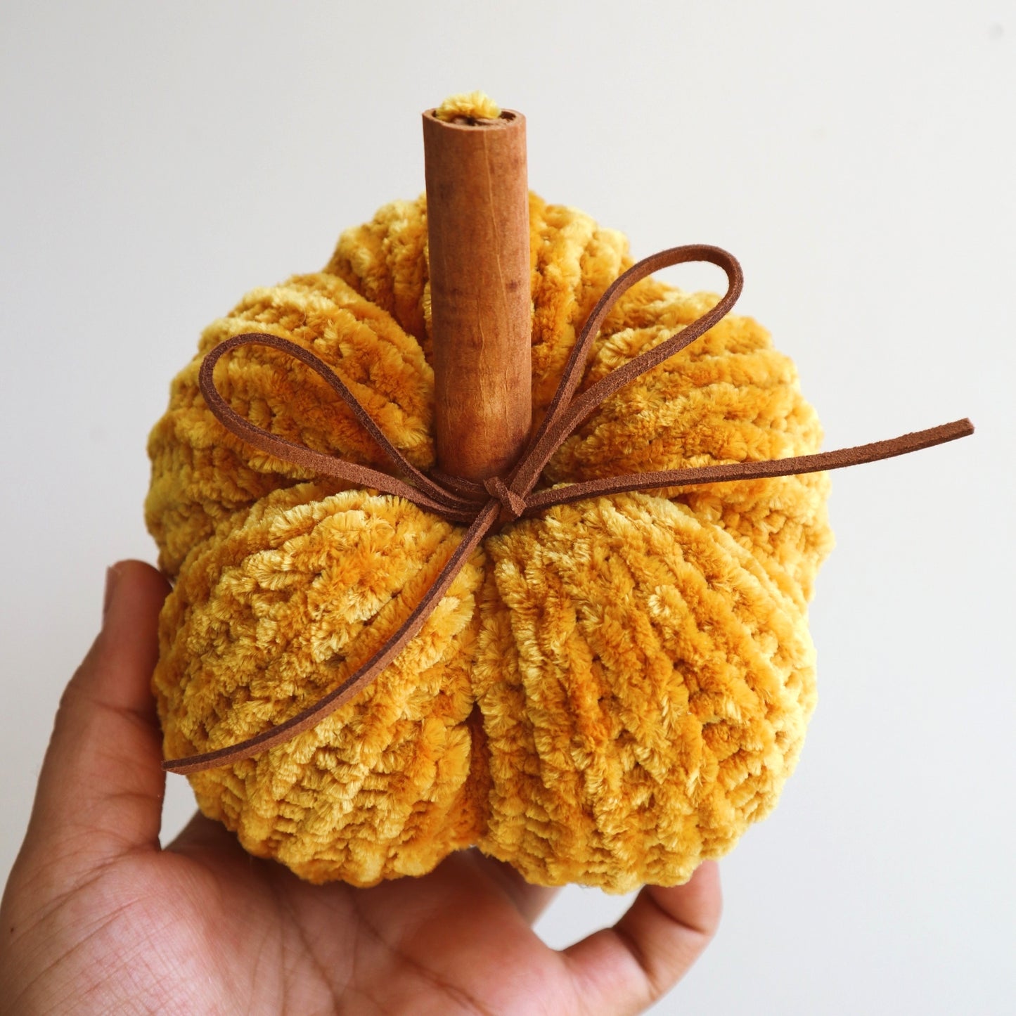 Knit Velvet Pumpkin