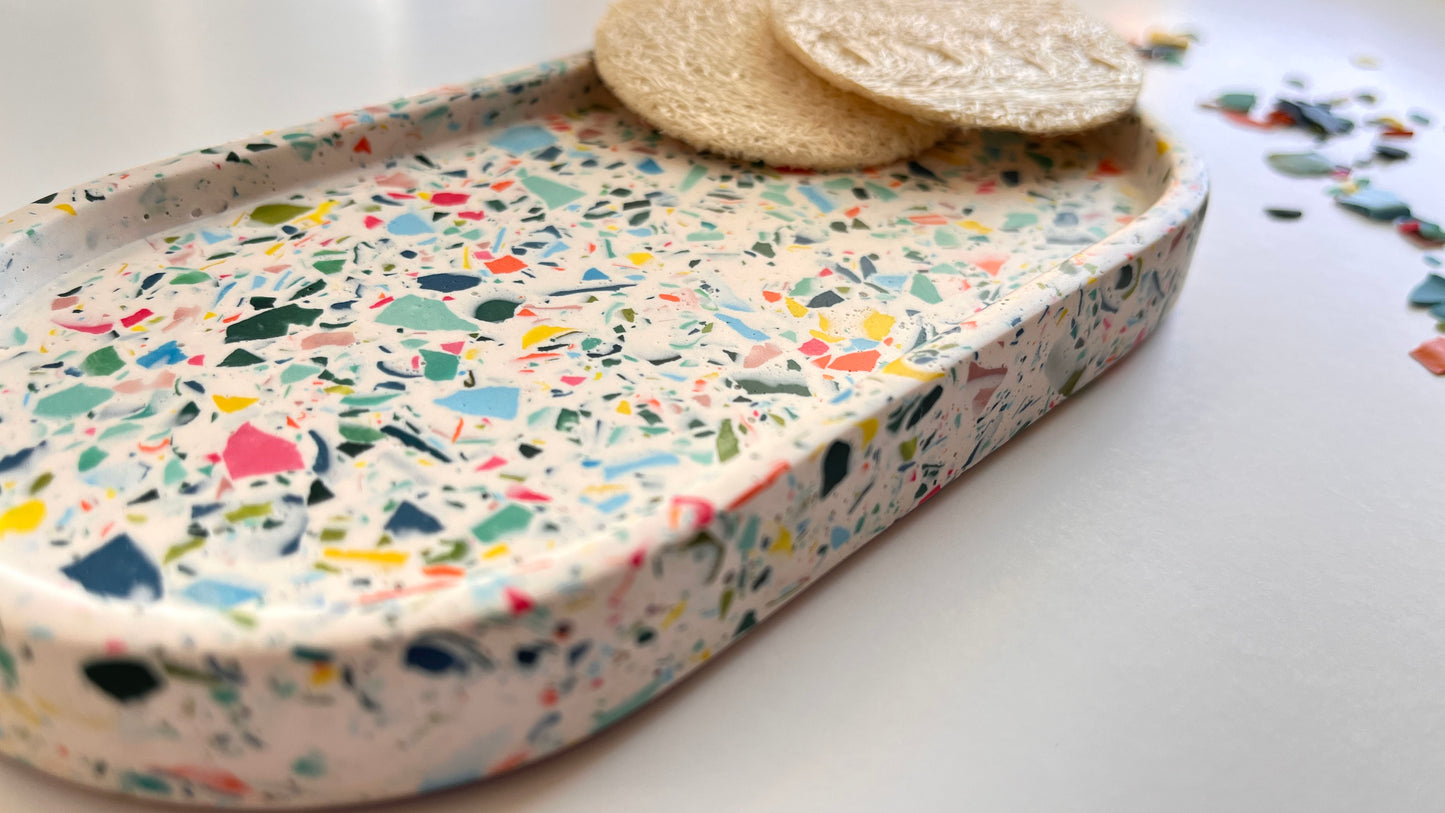 House Blend Terrazzo Oval Tray