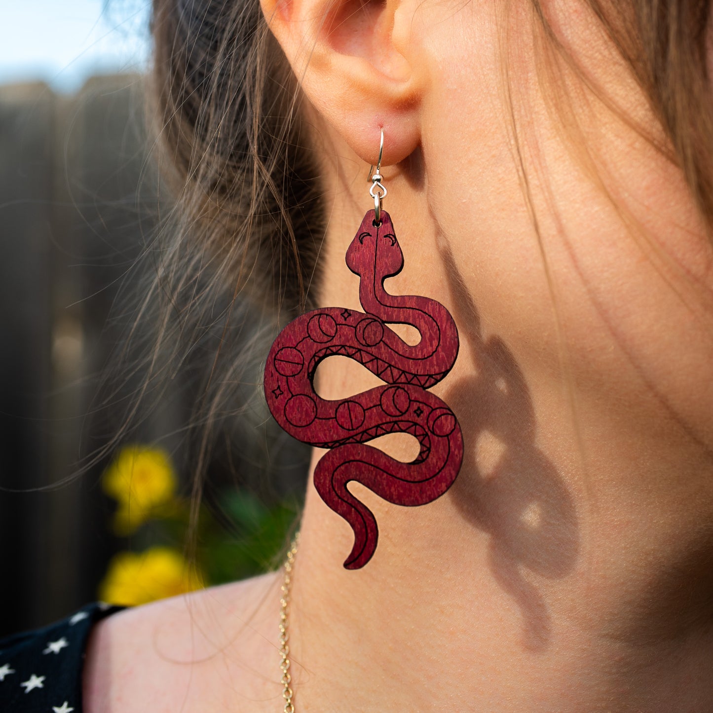 Celestial Snake Earrings