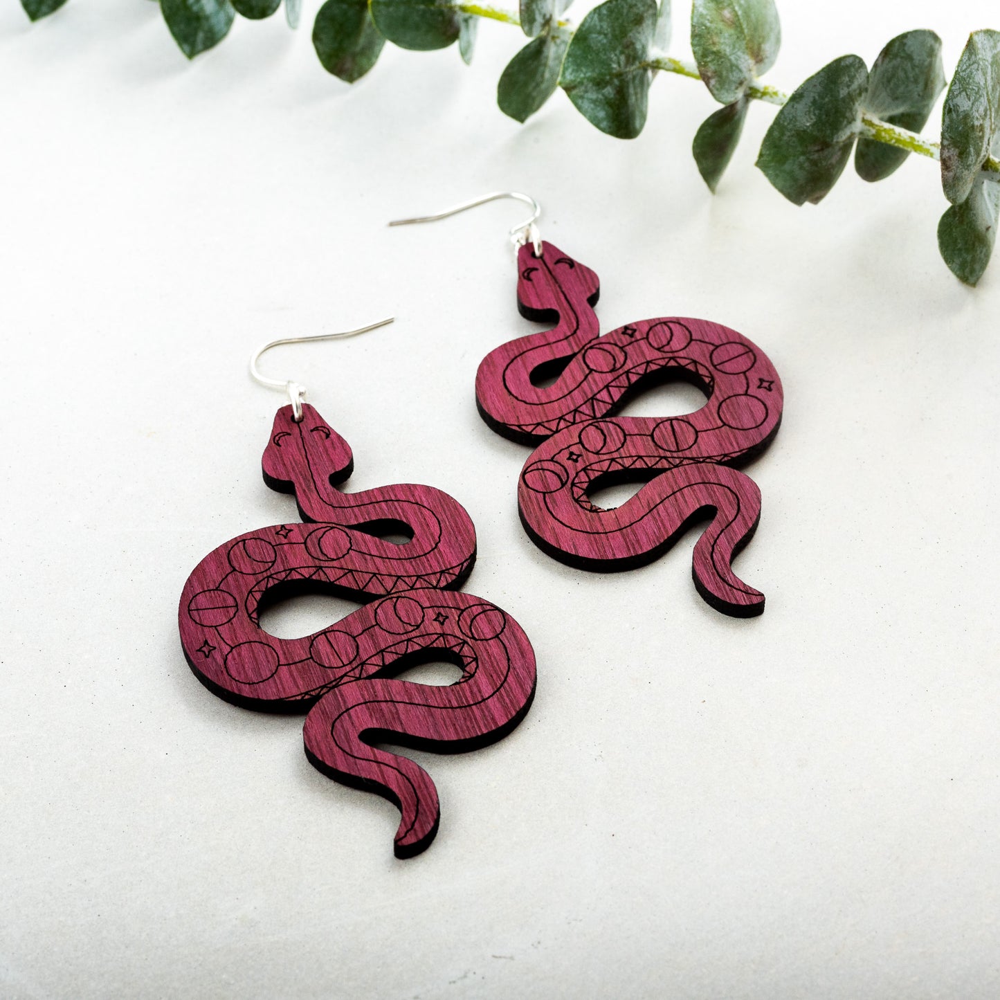 Celestial Snake Earrings
