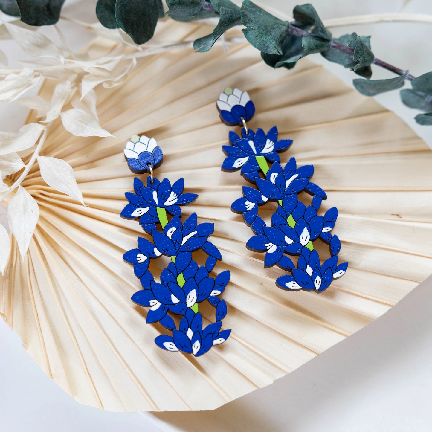 Bluebonnet Statement Earrings