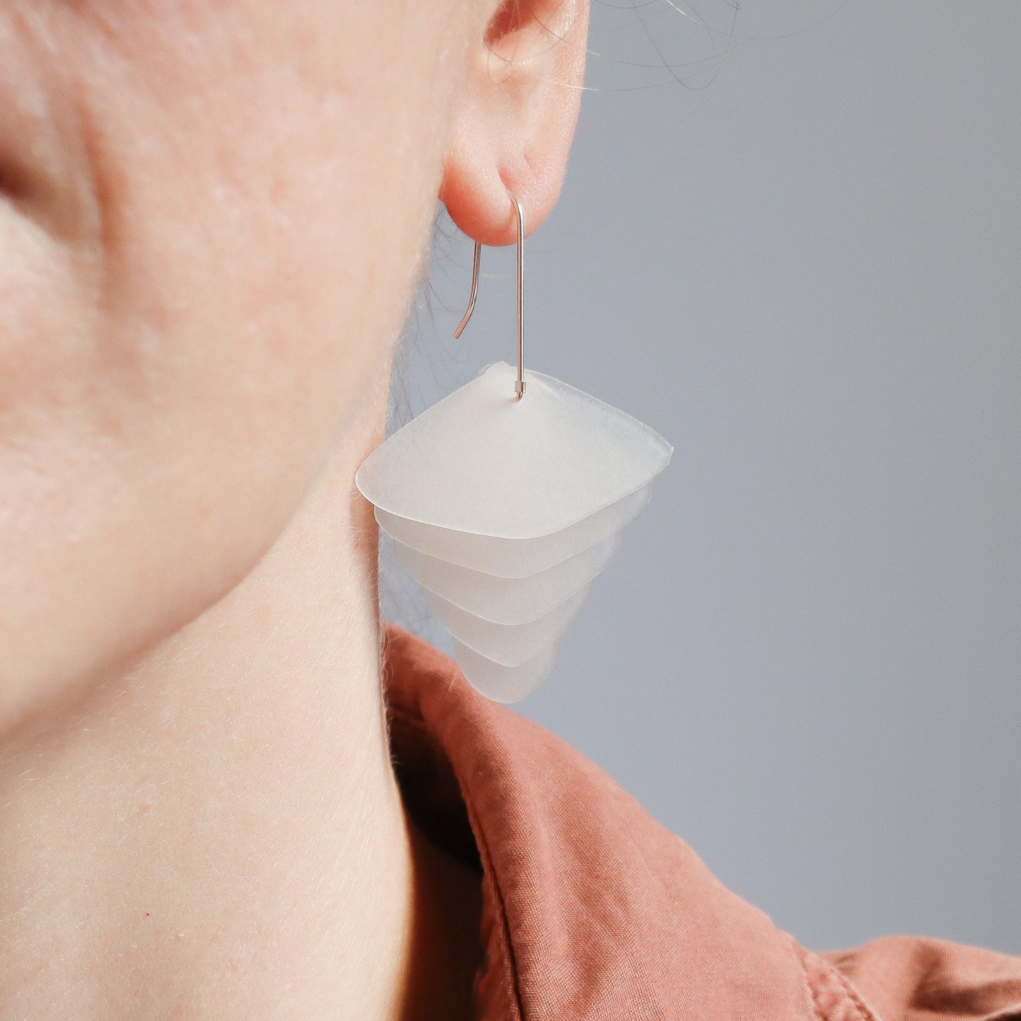 Recycled Plastic Moth Inspired Earrings