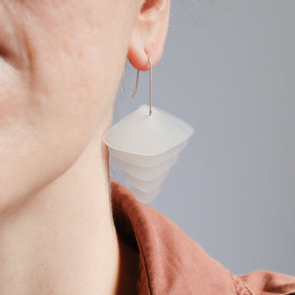 Recycled Plastic Moth Inspired Earrings