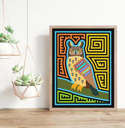 Owl Mola Print