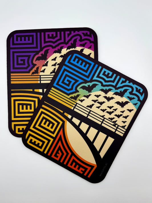 Bat Bridge Mola Mouse Pad