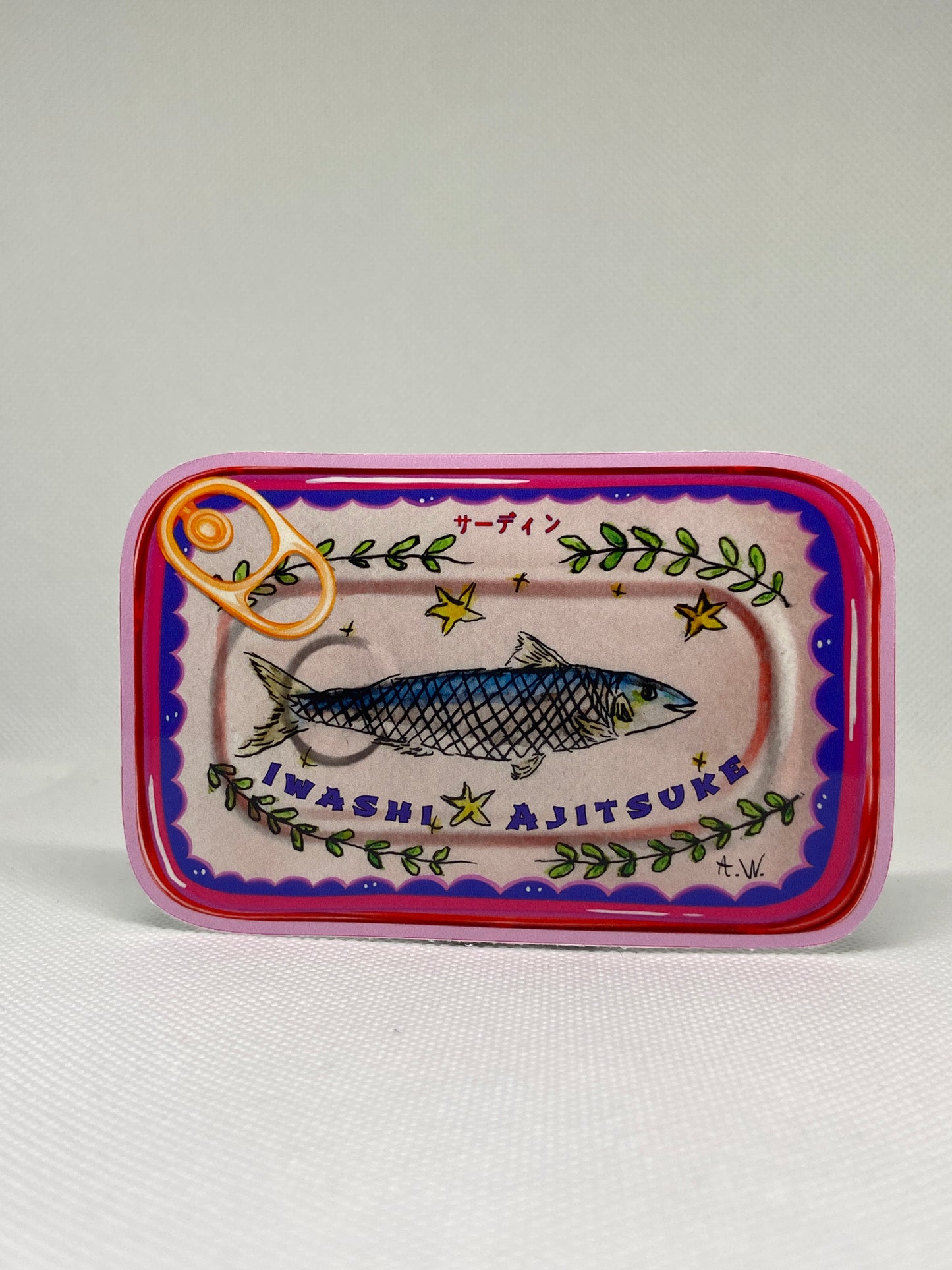Retro Sardine Tin Stickers