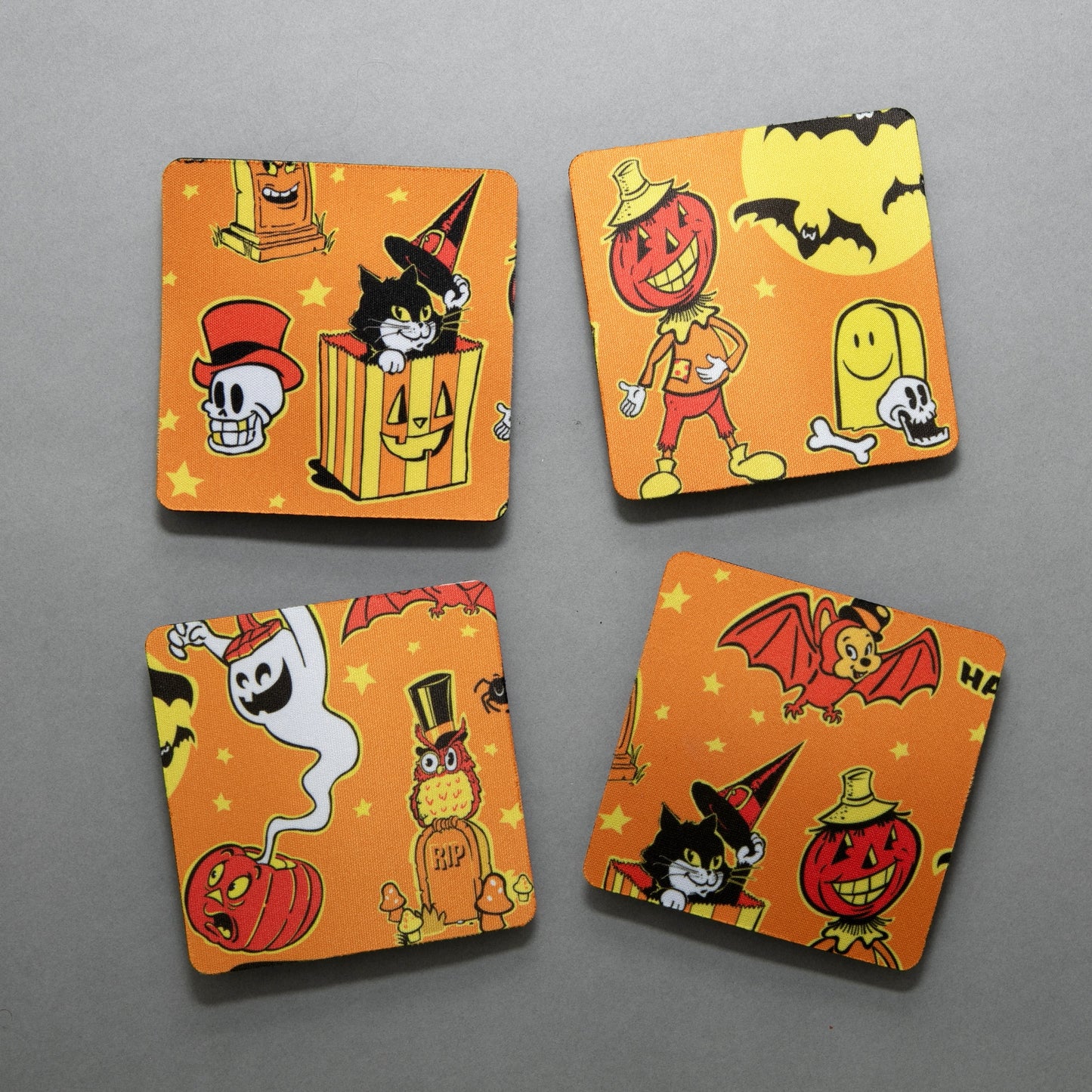 Retro Halloween Coasters