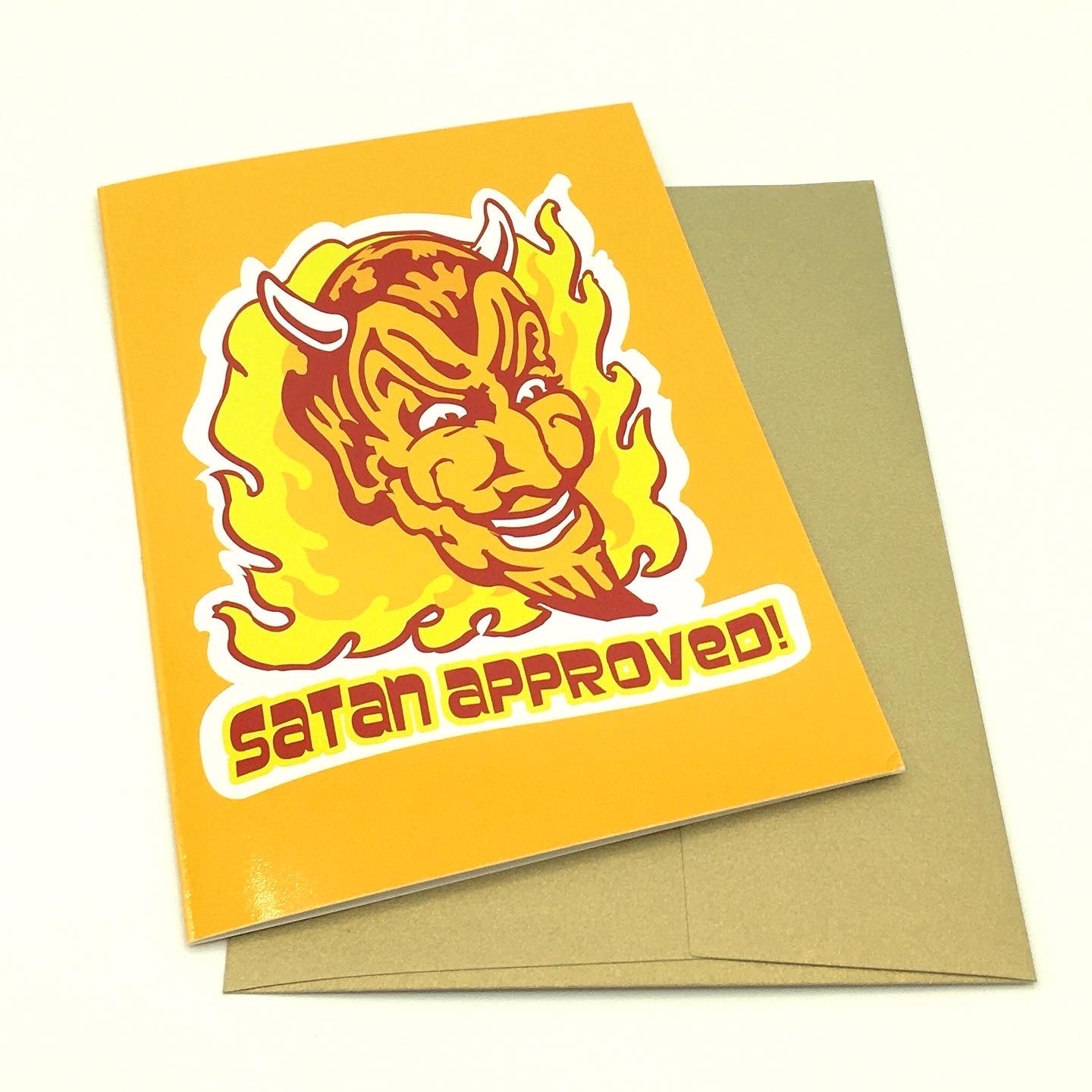 Satan Approved! Greeting Card
