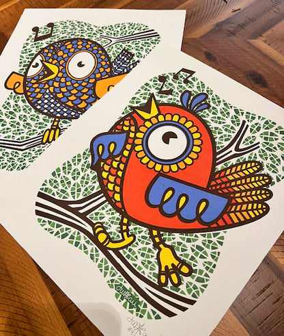 Rare Texas Birds Print Set