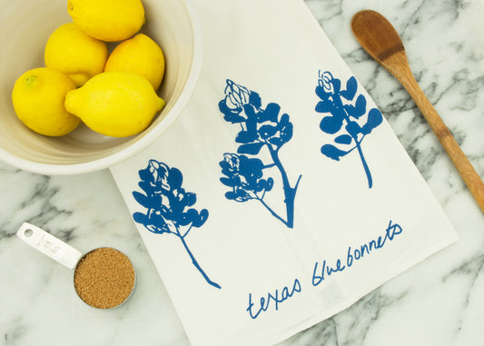 Texas Bluebonnets Tea Towel