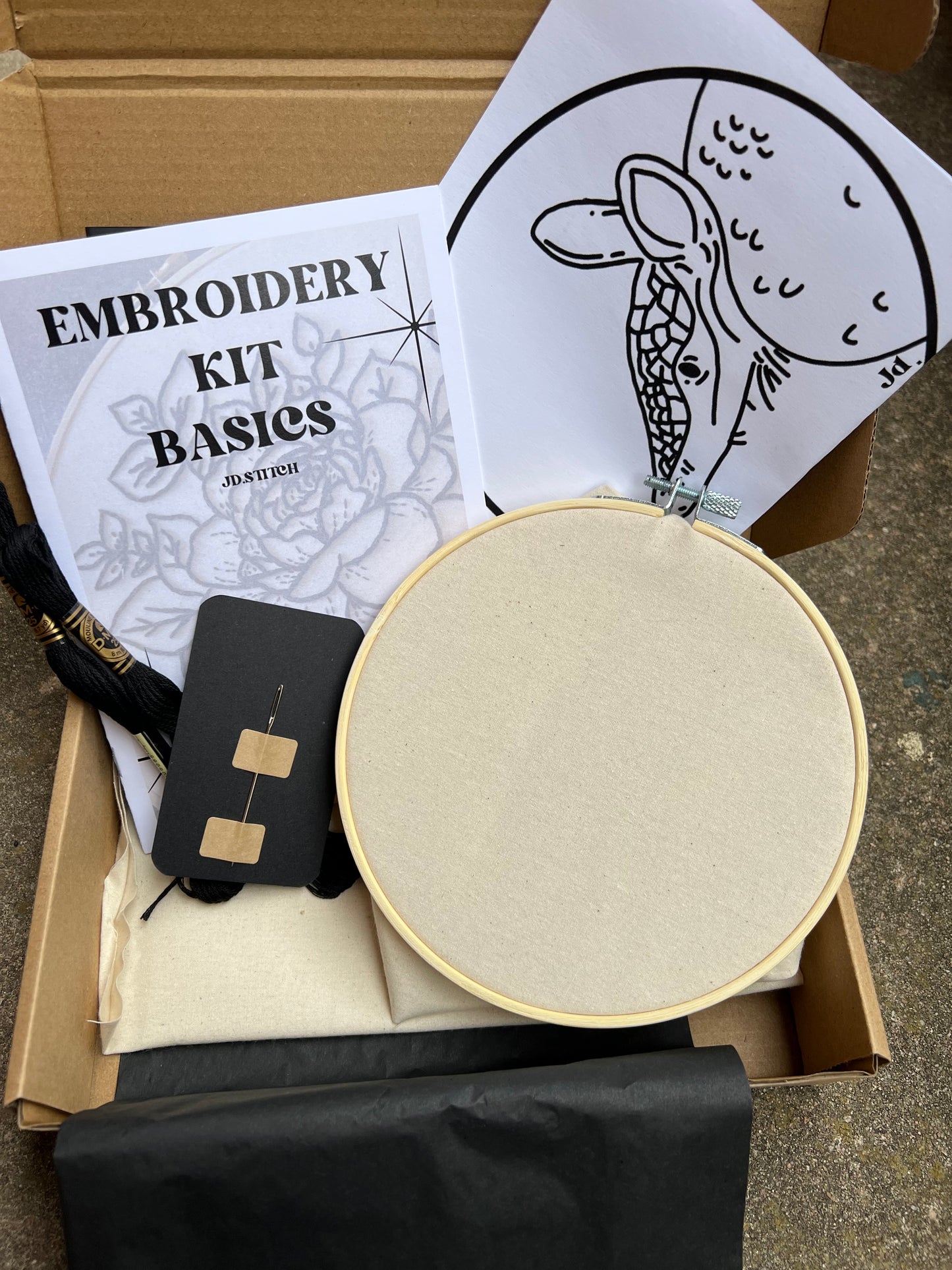 Armadillo Embroidery Kit