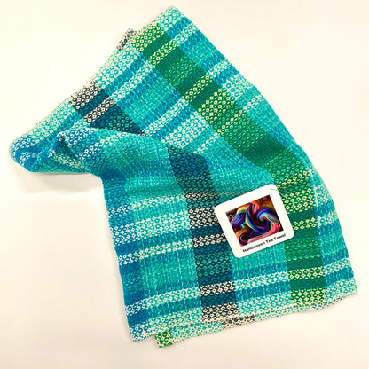 Handwoven Blue & Green Tea Towel