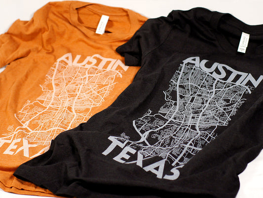 Austin Map T-Shirt
