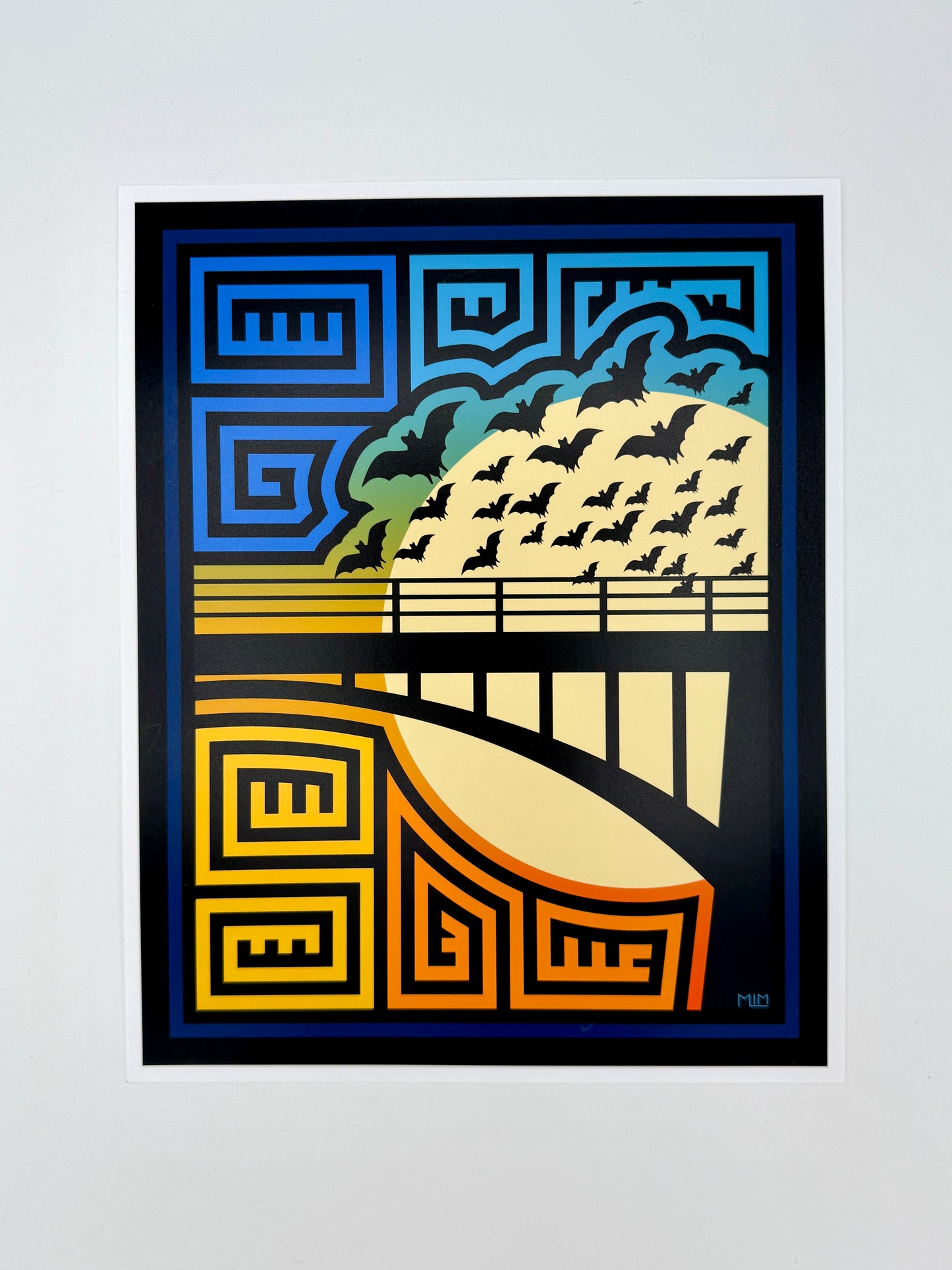 Bat Bridge Mola Print