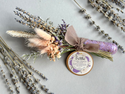 Lavender Bath Soak with Florals